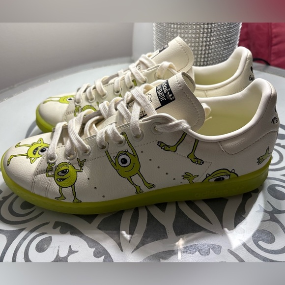 Adidas Men’s Sz 10 Monster’s Inc. Stan Smith Shoes (Disney Mike Wazowski) - Picture 5 of 6